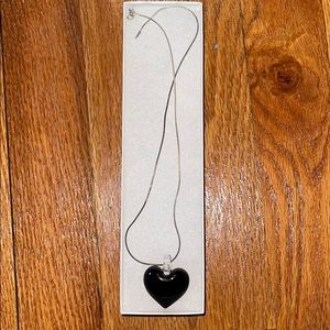 Black Heart Pendant Necklace